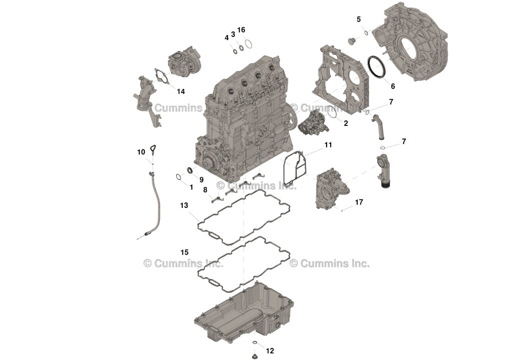 JUEGO DE JUNTAS INFERIOR ISF 3.8
