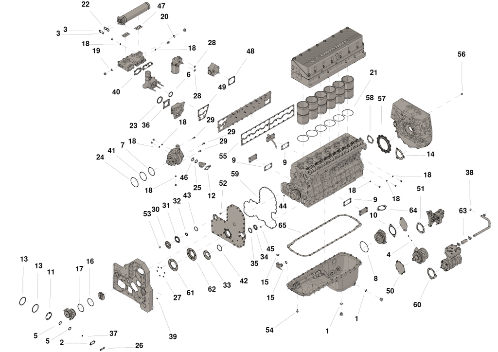 JUEGO DE JUNTAS INFERIOR ISM