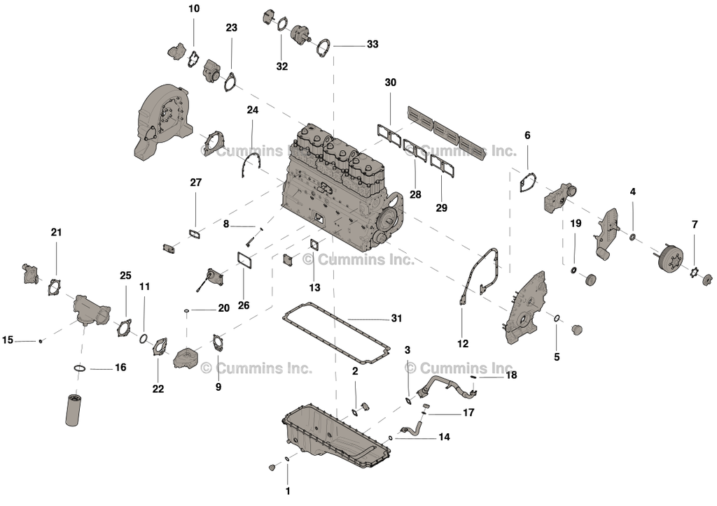 JUEGO DE JUNTAS INFERIOR NT855