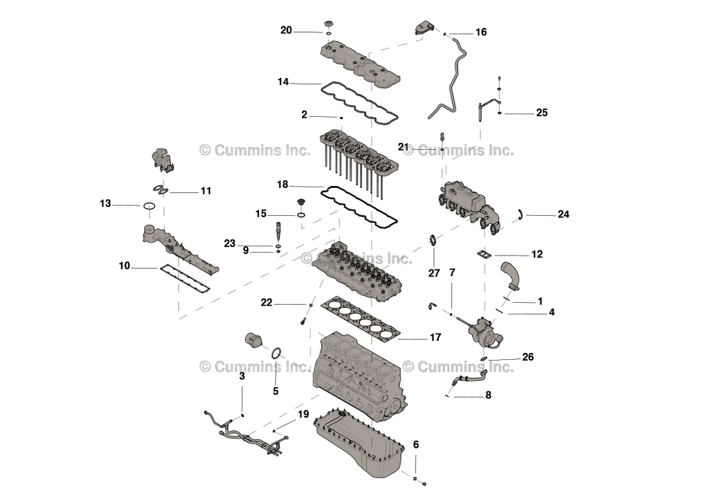 JUEGO DE JUNTAS SUPERIOR ISB (RAM)