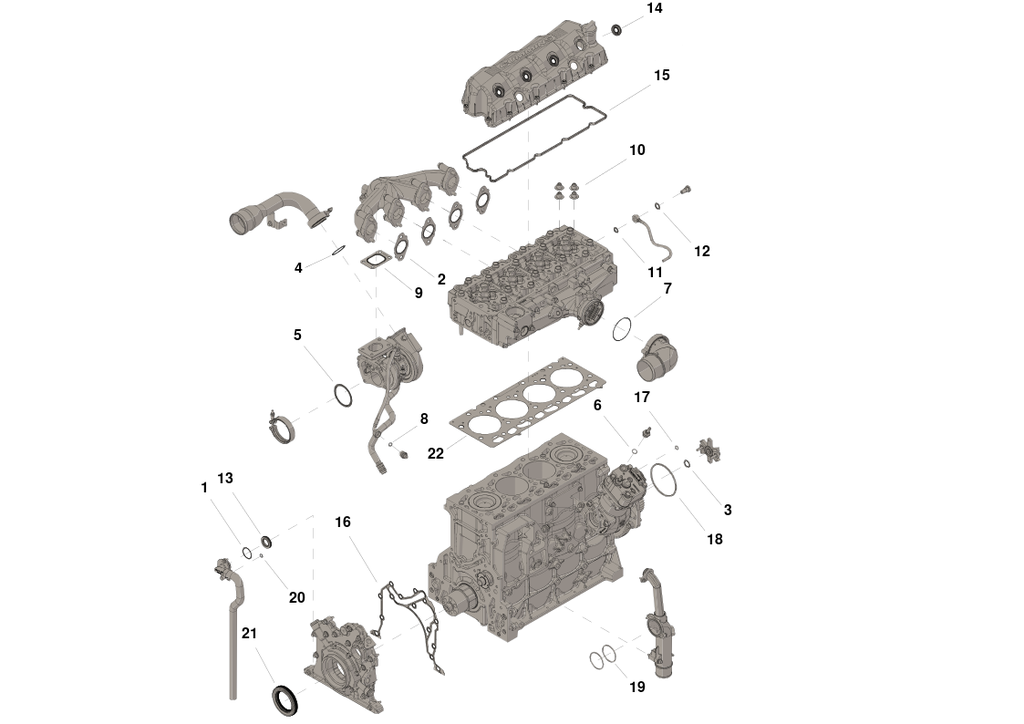 JUEGO DE JUNTAS SUPERIOR ISF 3.8