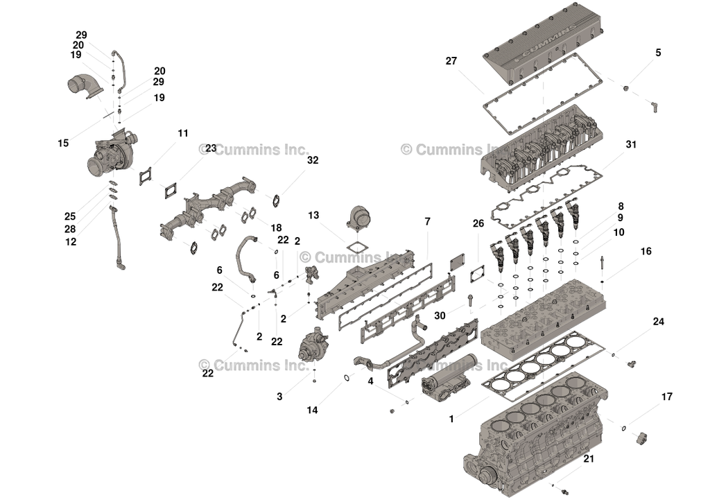 JUEGO DE JUNTAS SUPERIOR M11 ISM QSM