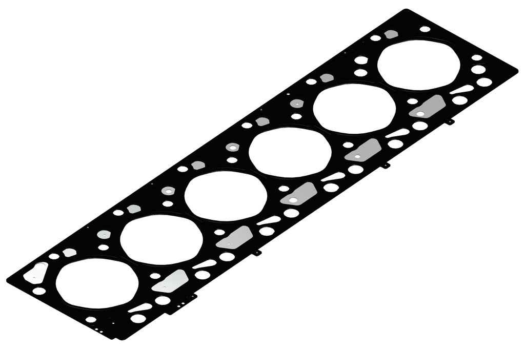 JUNTA TAPA DE CILINDROS ISB 5.9 - GRADE B (1.25 MM) 2MUESCA