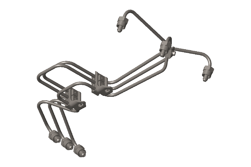 KIT CAÑOS INYECTOR 6B 1-2-3 BOMBA LINEAL S / AFTERCOOLER