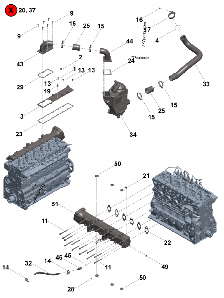 KIT DE JUNTAS AFTERCOOLER QSM11 DM