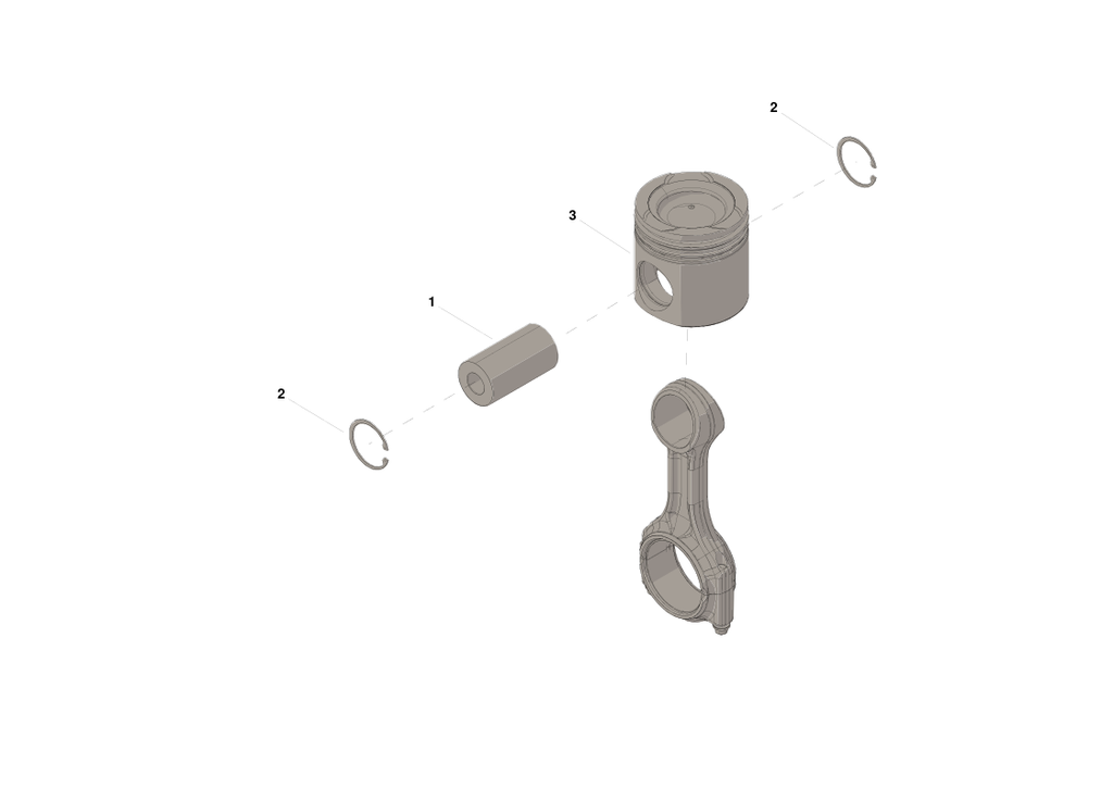 KIT PISTON ISG12 2/4/6 ALUMINIO