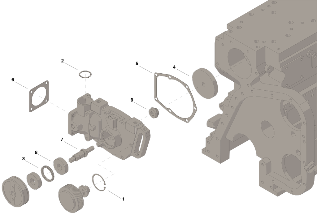 KIT REPARACION MAYOR BOMBA DE AGUA NT855