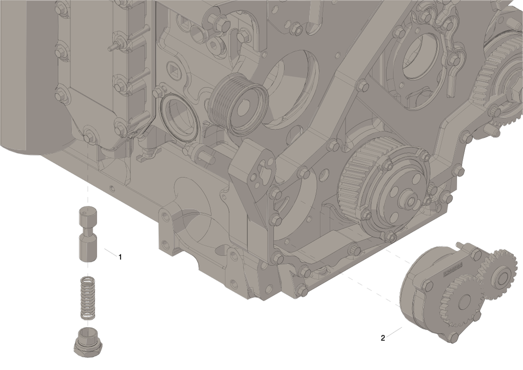BOMBA DE ACEITE 6C USA