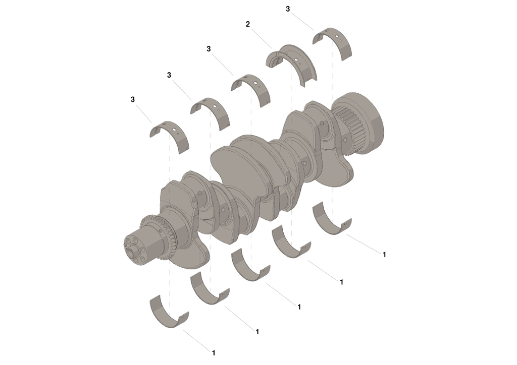 SET COJINETE DE BANCADA ISF2.8