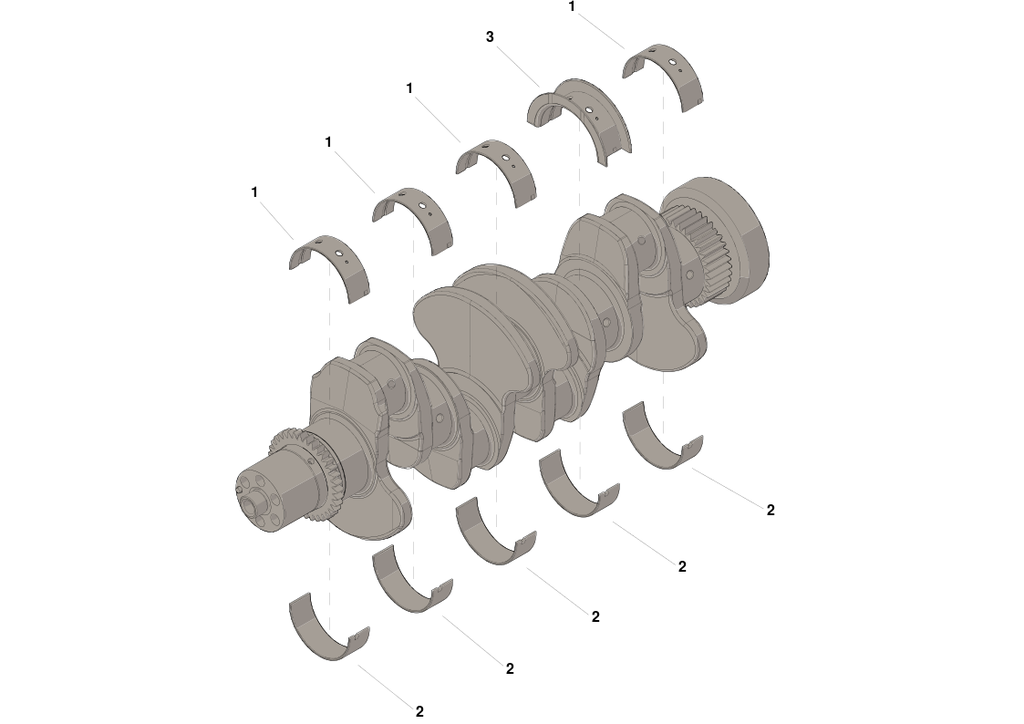 SET COJINETES DE BANCADA 0.25 4B (3802011)