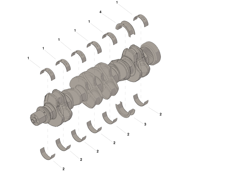 SET DE COJINETES DE BANCADA B 0.75 2 AXIALES