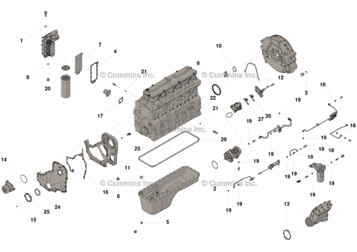 [529489300] JUEGO DE JUNTAS INFERIOR ISC/QSC (4089759) C/JC