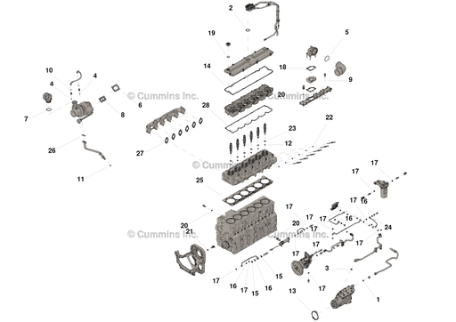 [530646700] JUEGO DE JUNTAS SUPERIOR ISC/QSC (4089758)