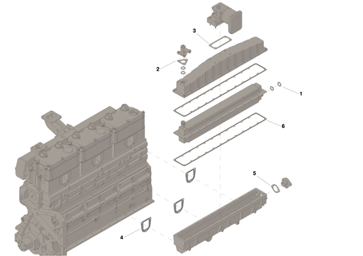 [380159400] KIT DE JUNTAS DE AFTERCOOLER NT855