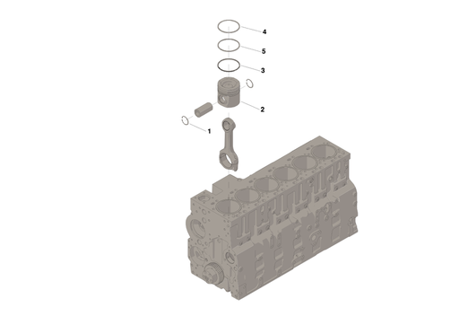 [435228400] KIT PISTON ISL9 ALUMINIO