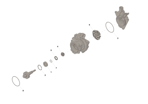 [288214600] KIT REPARACION BOMBA DE AGUA M11 / ISM (4955802)