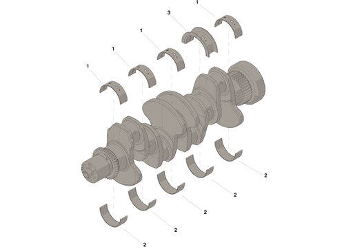 [495585600] SET COJINETES DE BANCADA 0.25 4B (3802011)