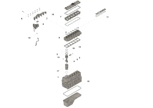 [335757400EX] KIT OVERHAUL 6C 8.3 220HP C/METALES BIELA Y BANCADA