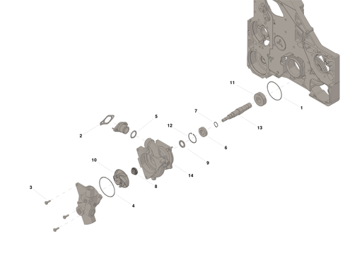 [288214500] BOMBA DE AGUA EJE CORTO M